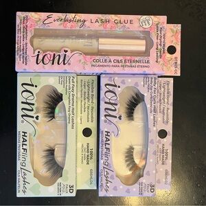 New Ioni 3d faux mink lashes and glue set